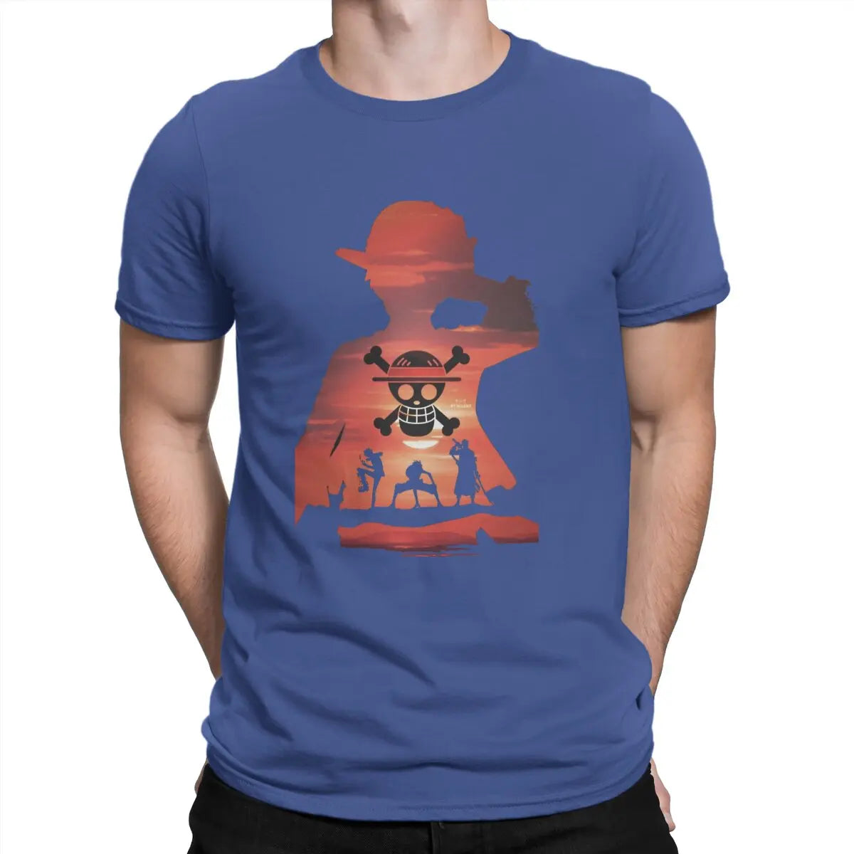 Camisetas para hombre Cool Vintage Pure One Piece Luffy