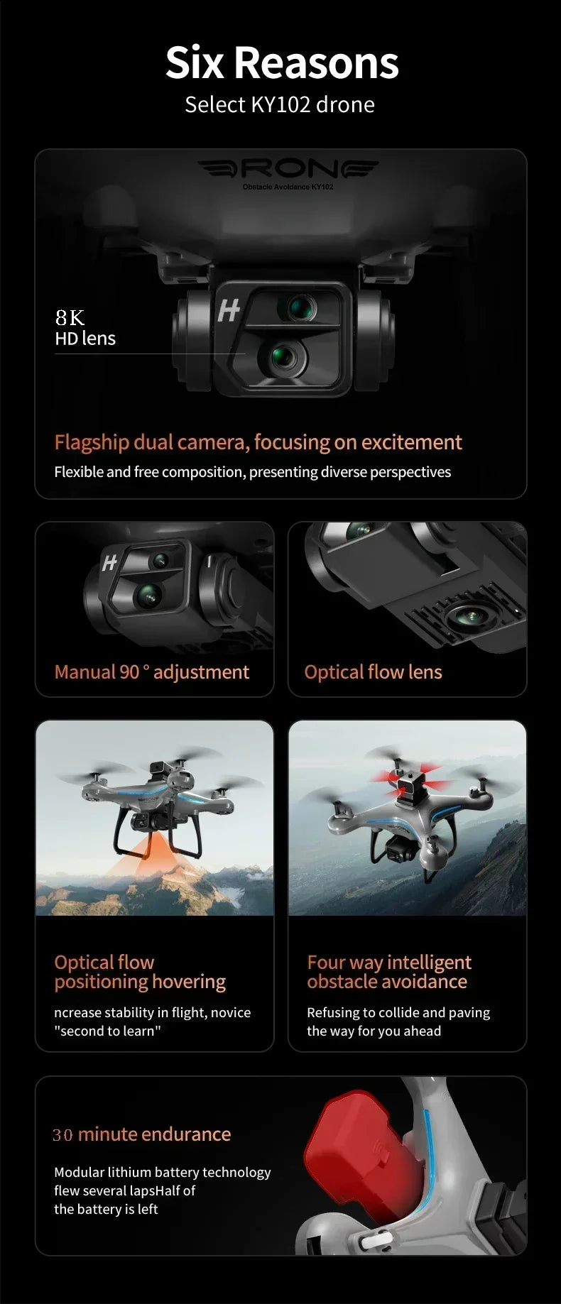 Xiaomi KY102 Drone 8K Professional Dual Camera