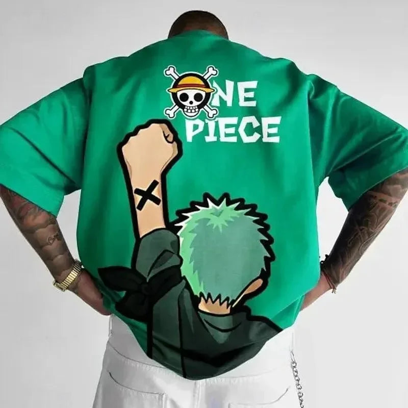 One Piece Men T-shirt Cartoon Anime Japan Style Women Tee Shirts