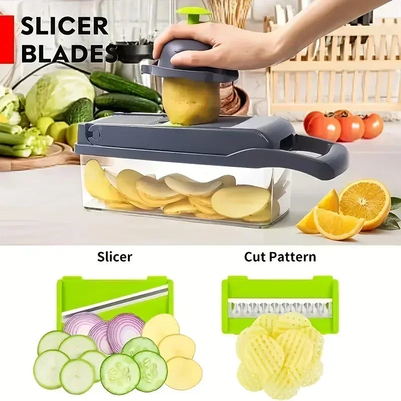 14/16 in 1 Multifunctional Vegetable Chopper Slicer