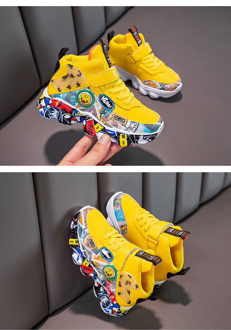 Size 26-36 Children Sports Sneakers for Girls Kid