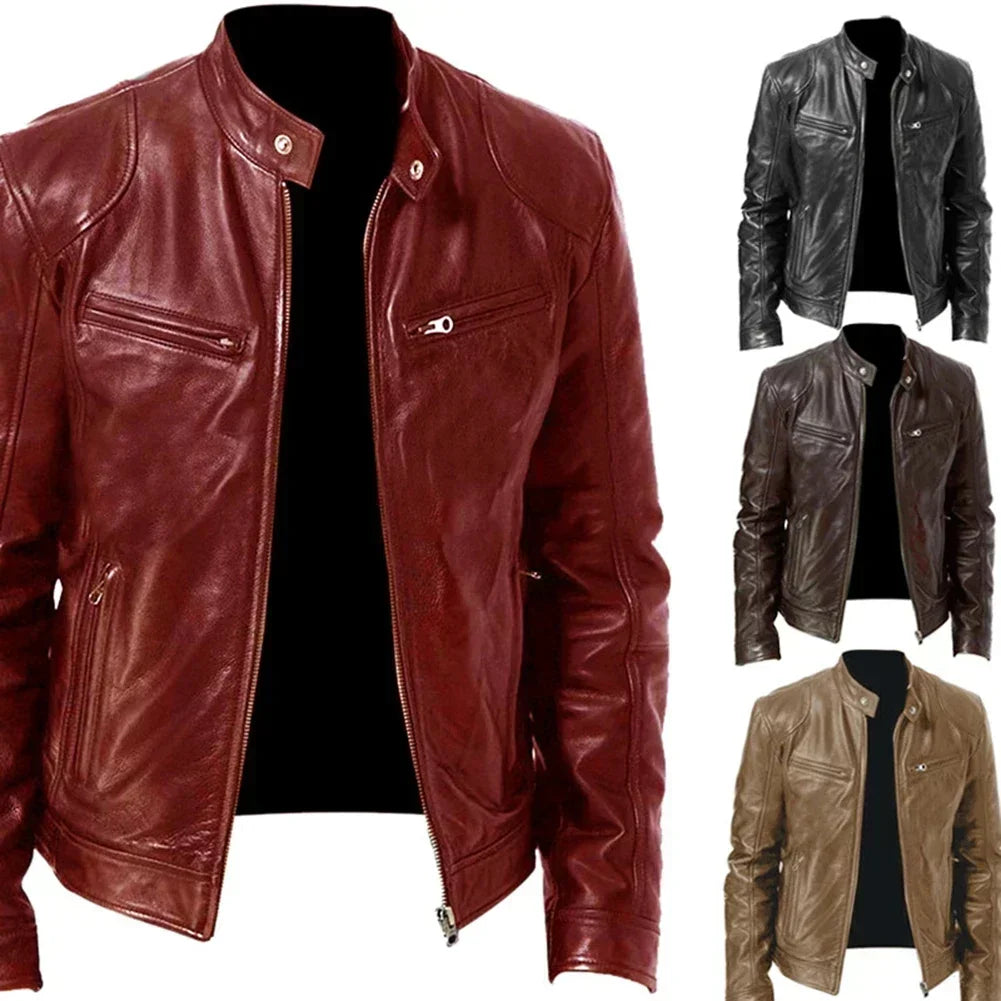 Men's leather jacket