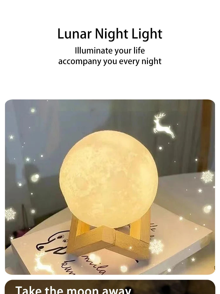 Moon Night Light Planet Lights Home Decorations 8cm