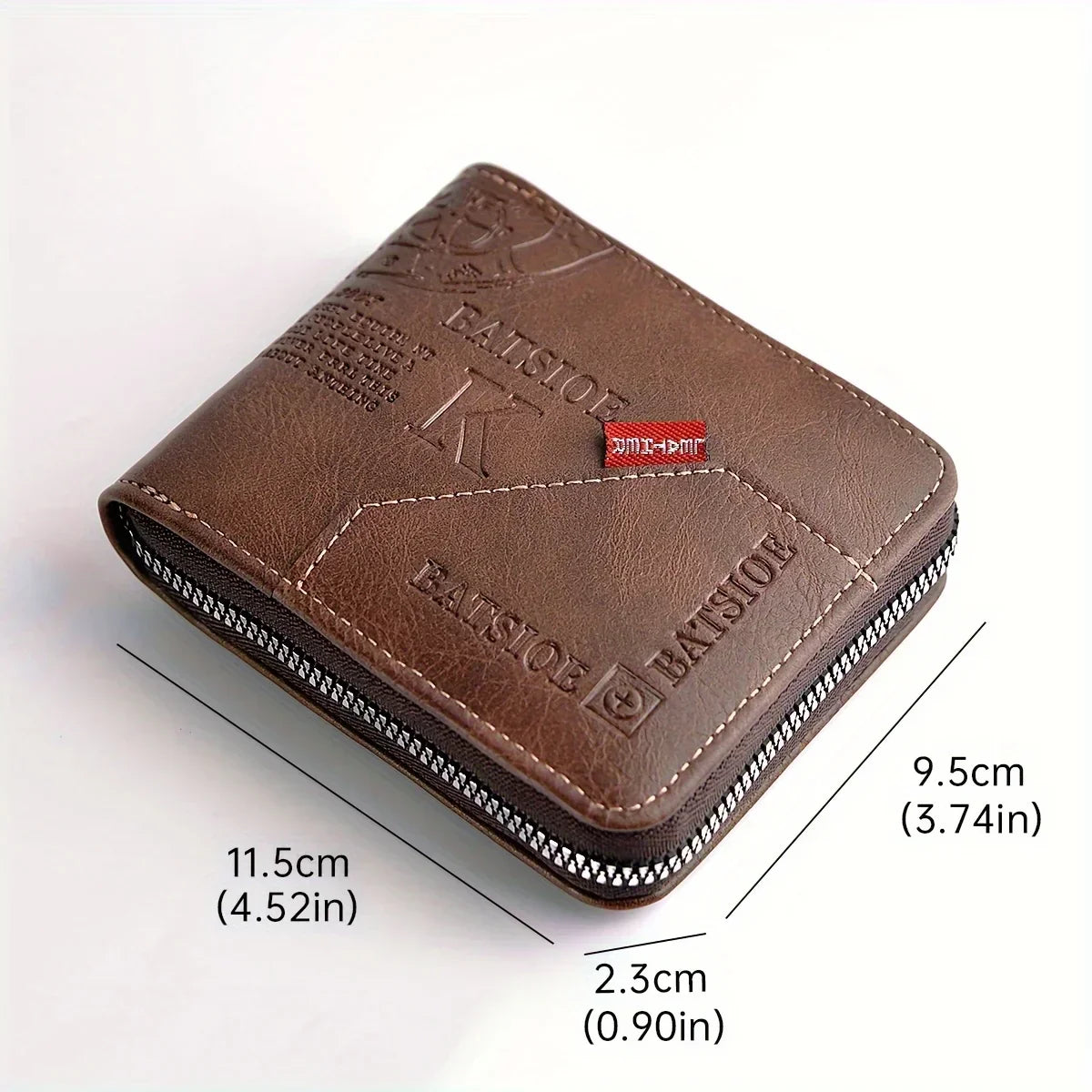 Short Male Card Holder Wallets Zipper