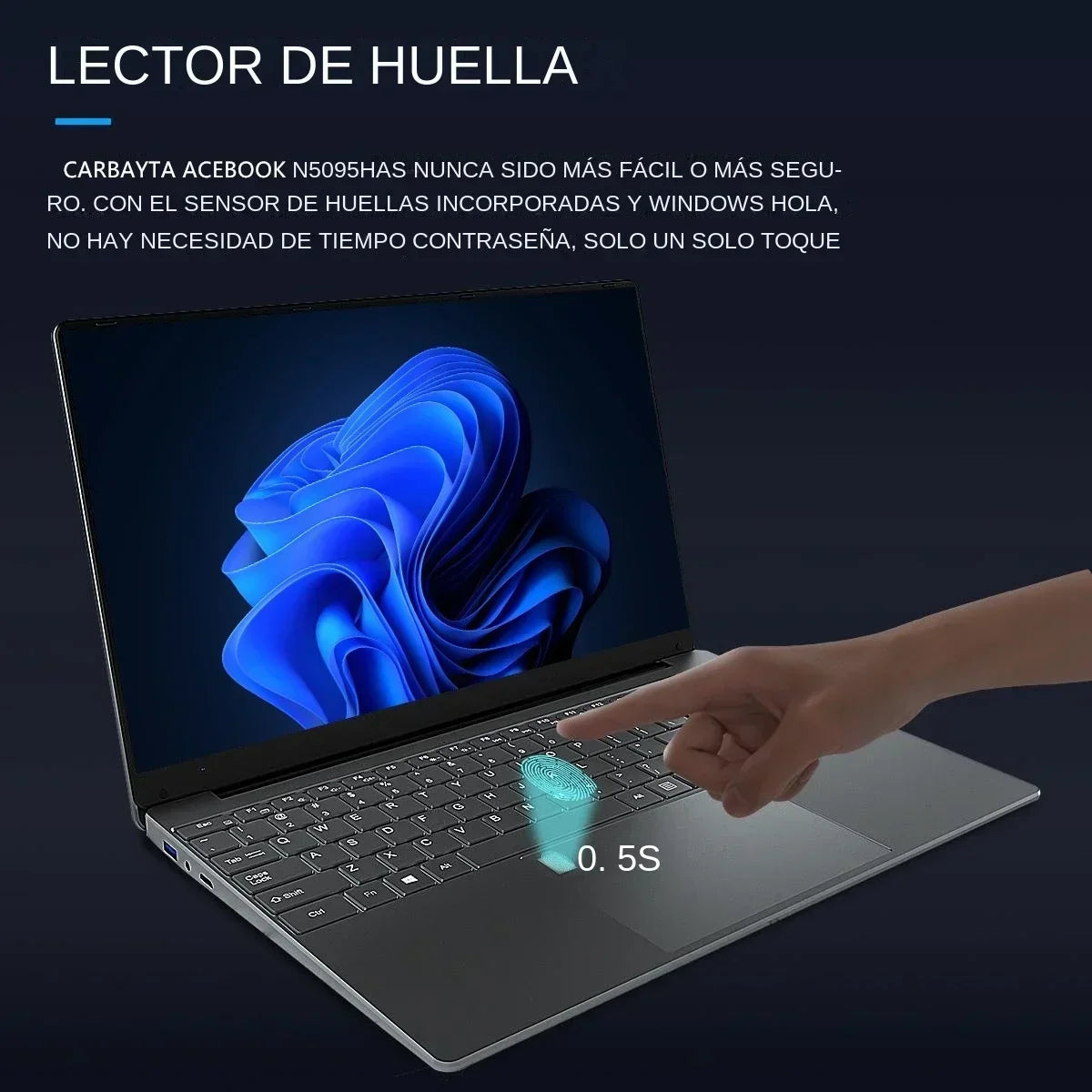 Laptop 15.6 pulgadas Pantalla IPS 16GB RAM Intel 11.°