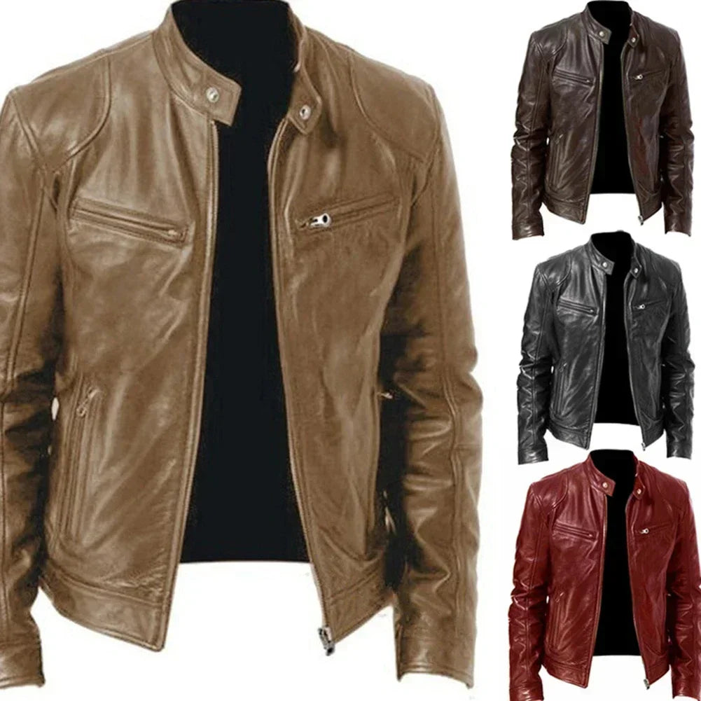 Men's leather jacket