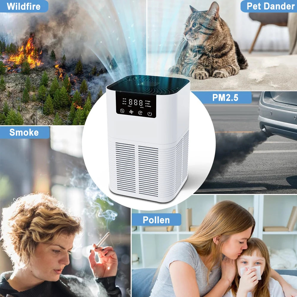 Home Air Purifier with Aromatherapy