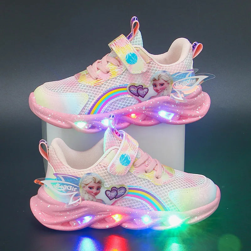 Disney Girls' Casual Shoes Led Lights Size 22-37