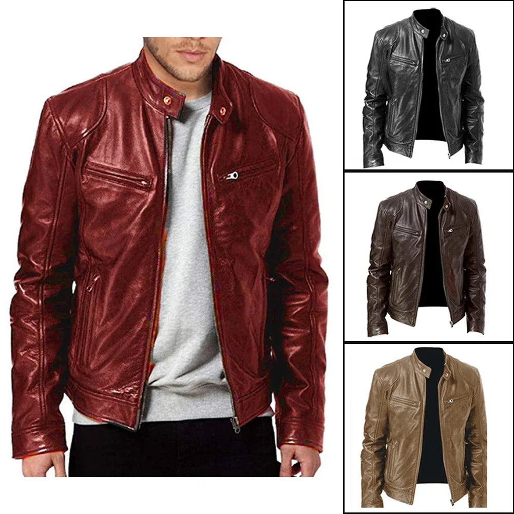 Men's leather jacket