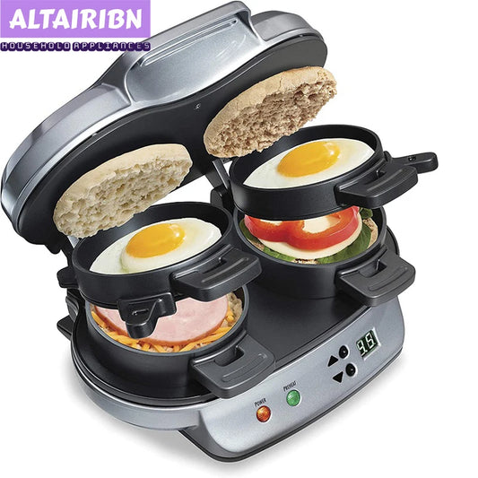 Sandwichera De Desayuno Doble 1200w