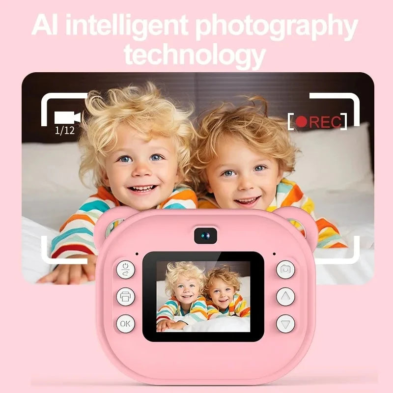 Children Digital Camera Instant Print for Kids Thermal