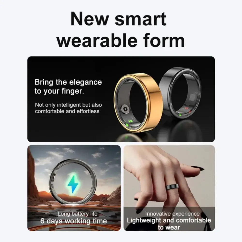 Smart Ring Heart Rate Health Monitor