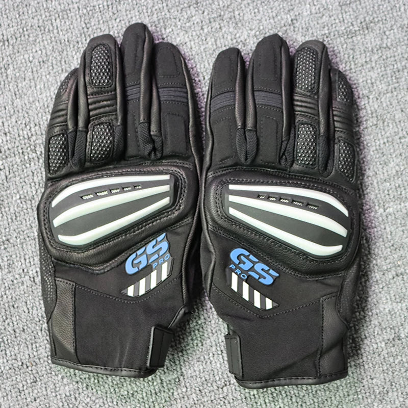 Touch Screen Motorcycle Leather Gloves 