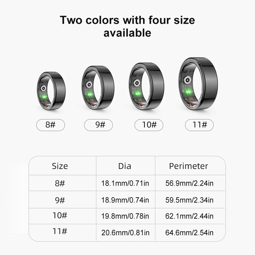 Smart Ring Heart Rate Health Monitor