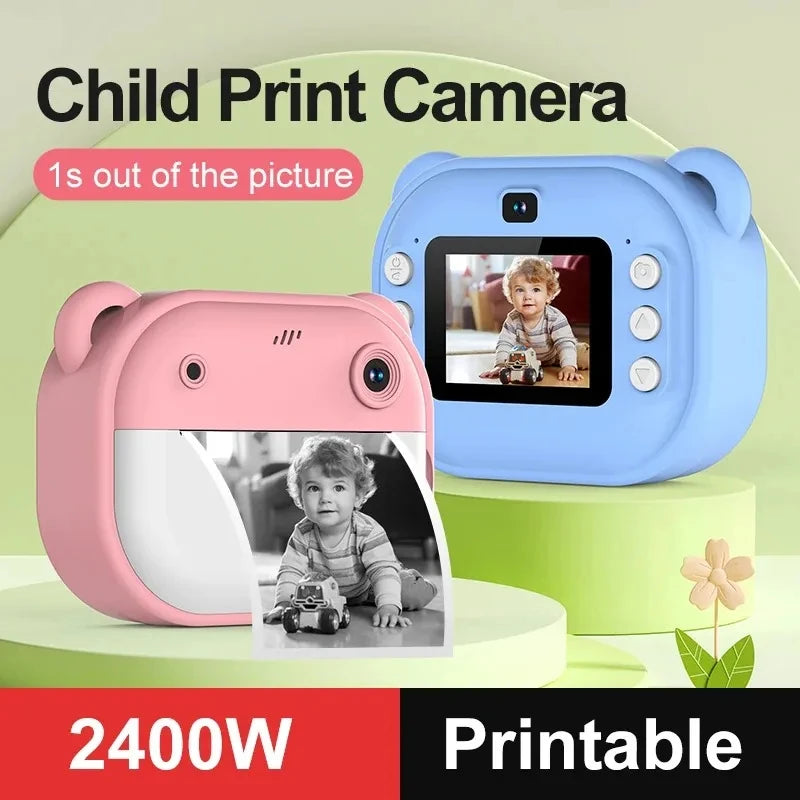 Children Digital Camera Instant Print for Kids Thermal