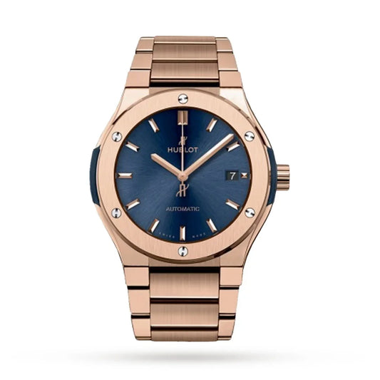 HUBLOT Classic Fusion Azul King Dourado 45mm