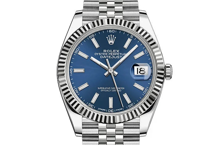 Rolex Datejust Azul Brilhante-Novo